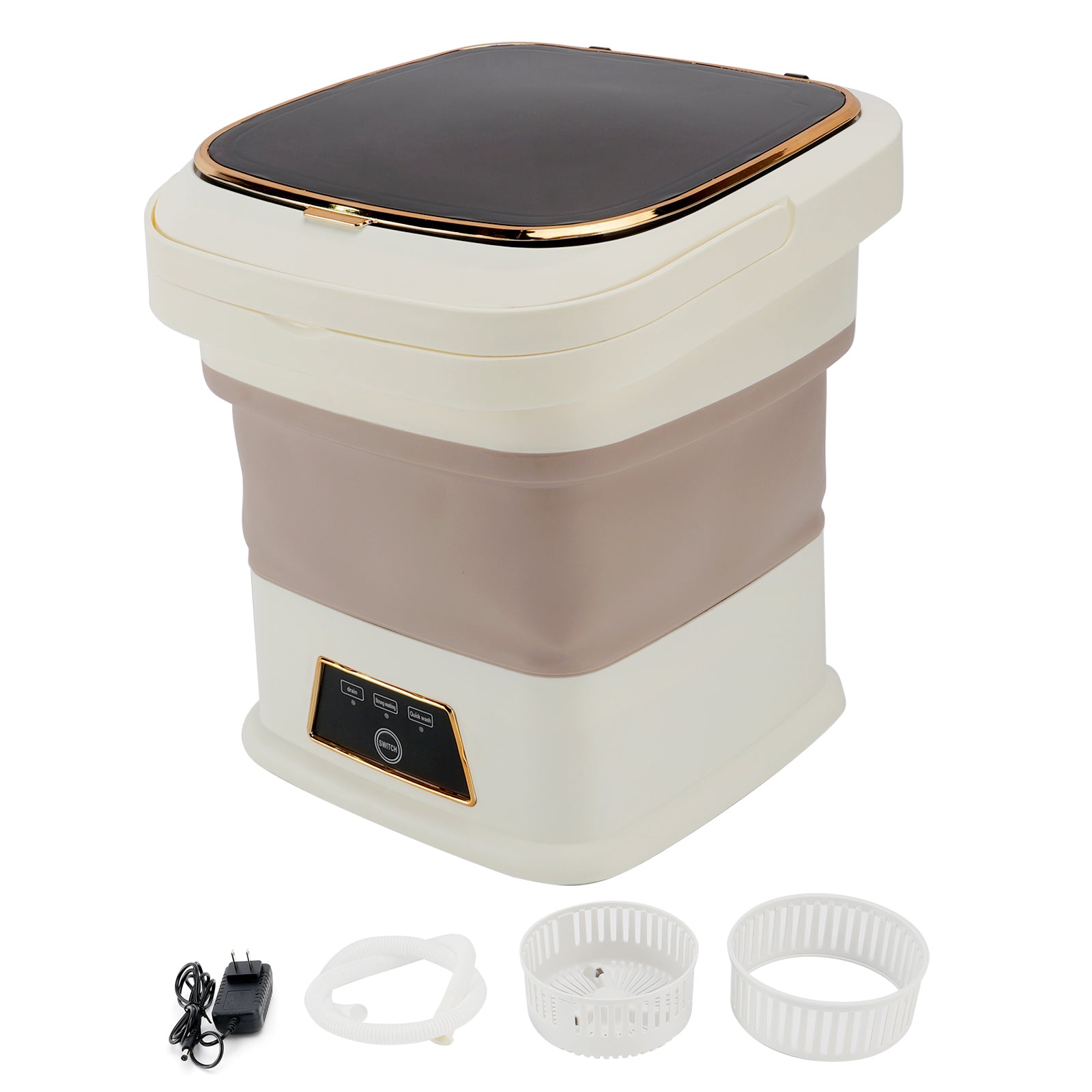 13L Portable Washing Machine Mini Washer Foldable Washer For Underwear Family