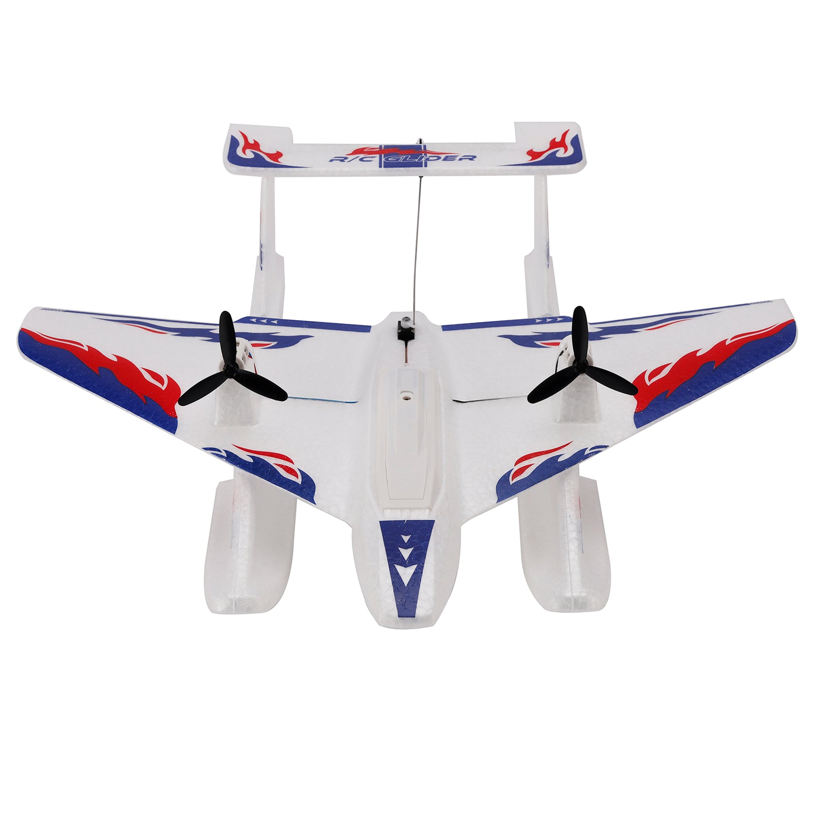 KF701 2.4GHz 3CH RC Plane For Water Land & Air Aircraft Remote With 2 Batteries