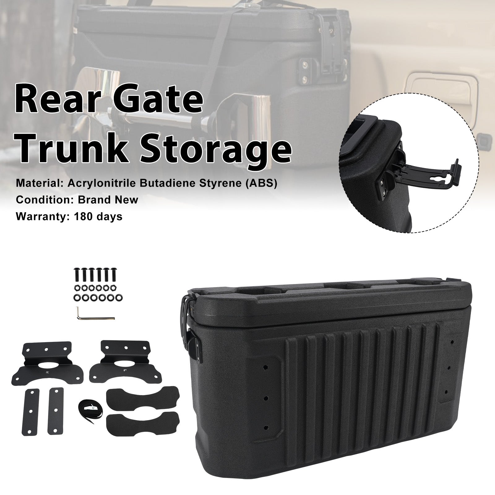 Rear Storage Box Rear Gate Trunk Storage Fit Suzuki Jimny JB64 JB74 2019-2026