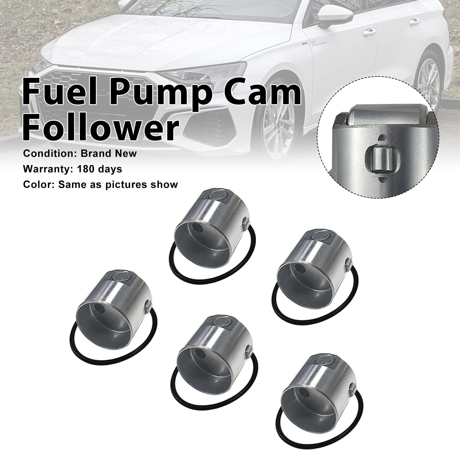 5PCS High Pressure Fuel Pump Cam Follower 06H109311B Fit VW Fit AUDI 711024410