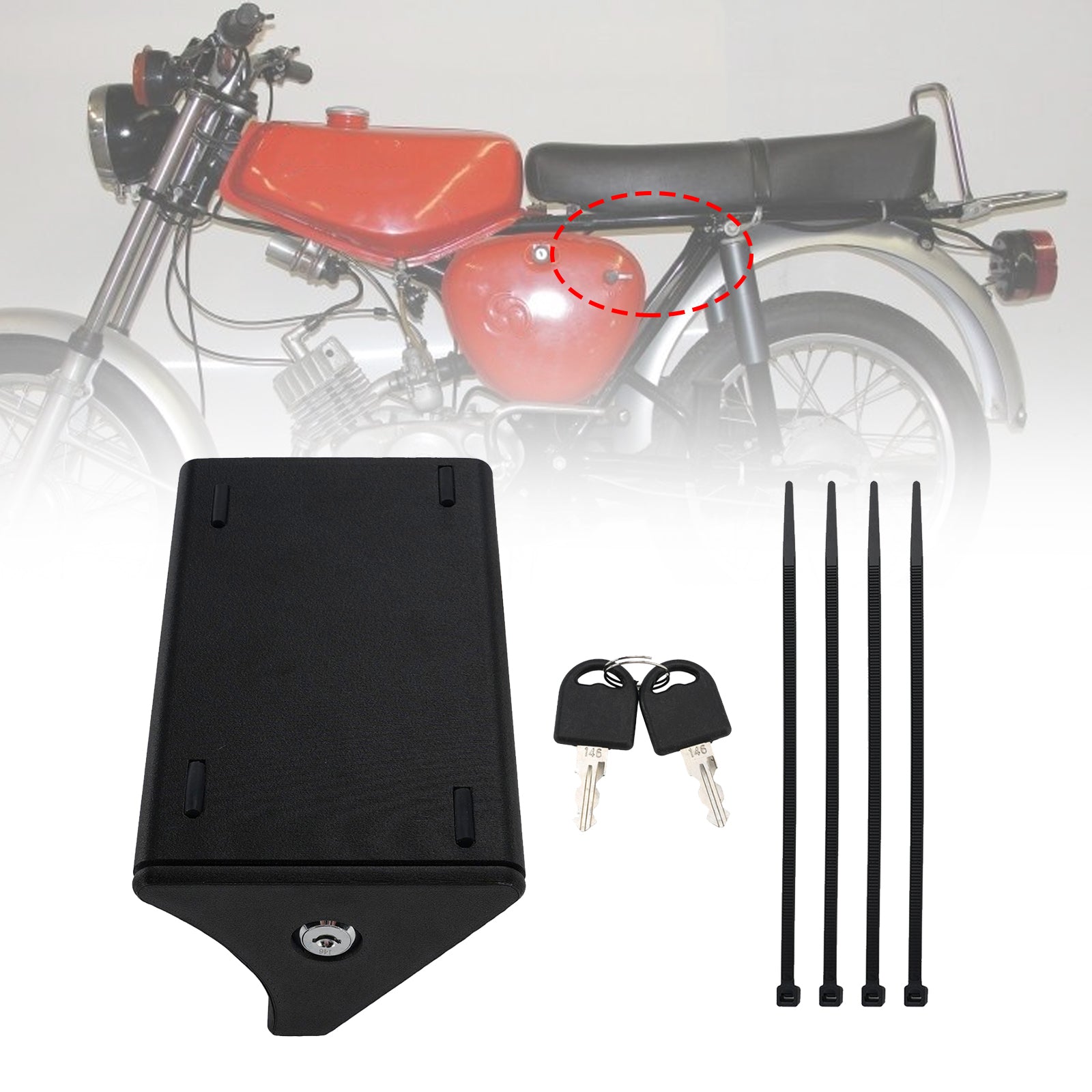 Tool Box Storage Box With Lock For Simson S50 S51