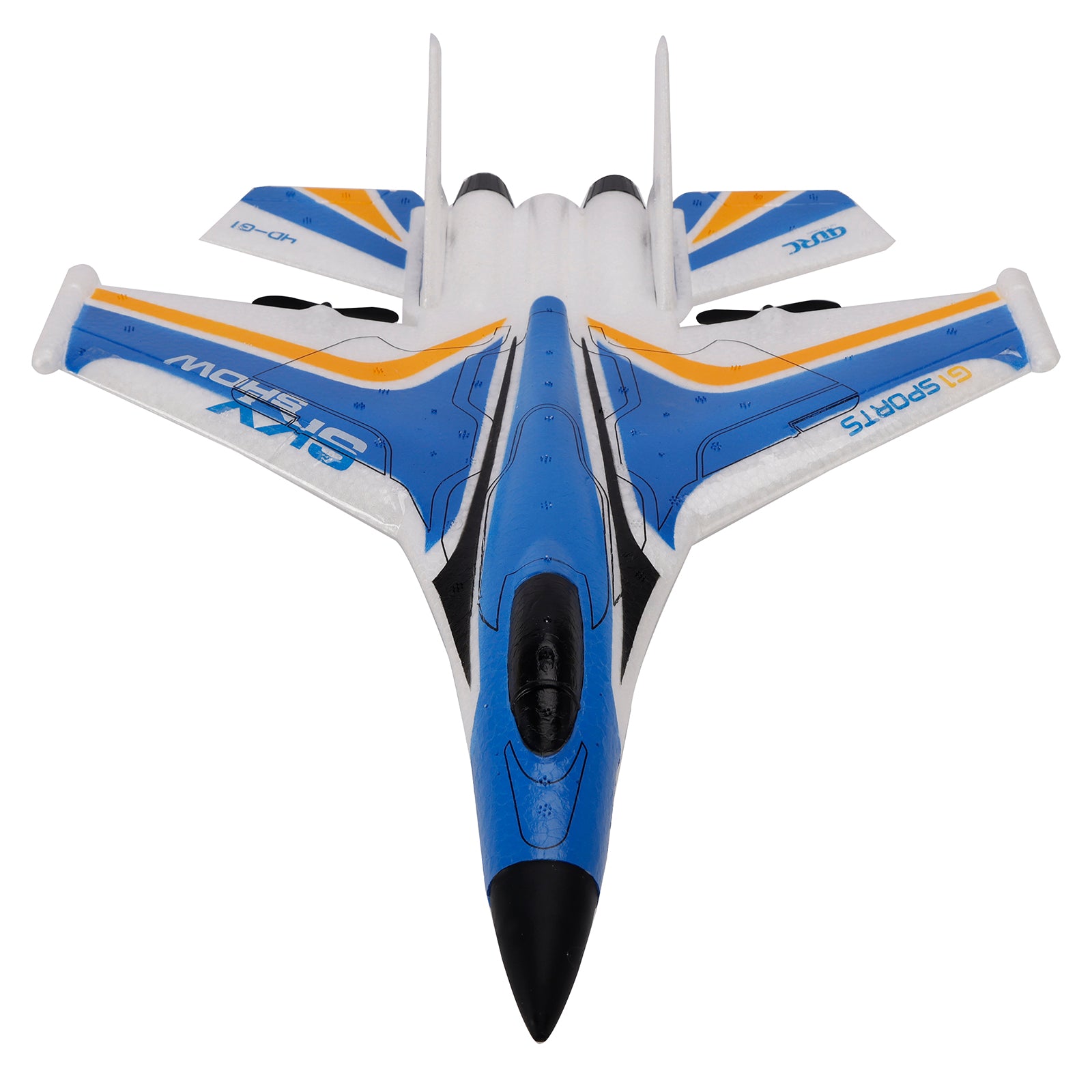 4D-G1 2CH RC Glider Fighter Jet Airplane Toy Gift With 2 Batteries Blue