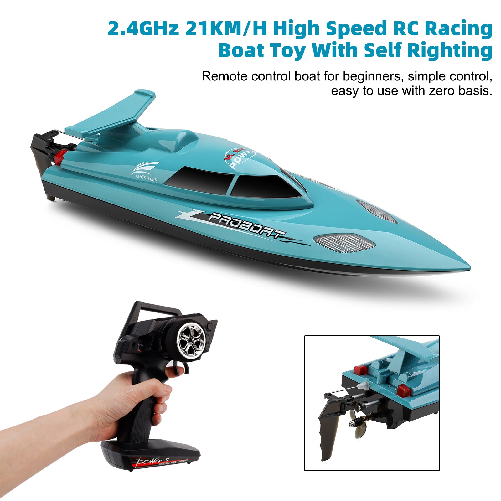 WLtoys WL911-A 2.4GHz 21KM/H High Speed RC Racing Boat Toy With Self Righting