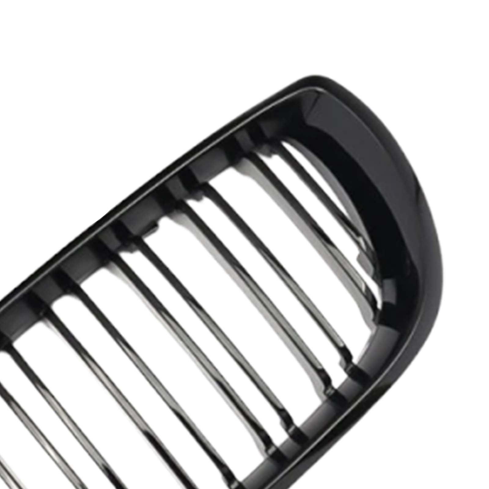 Front Kidney Hood Grille Grill For BMW E46 3 Series 4 Door 2002-2005 Gloss Black
