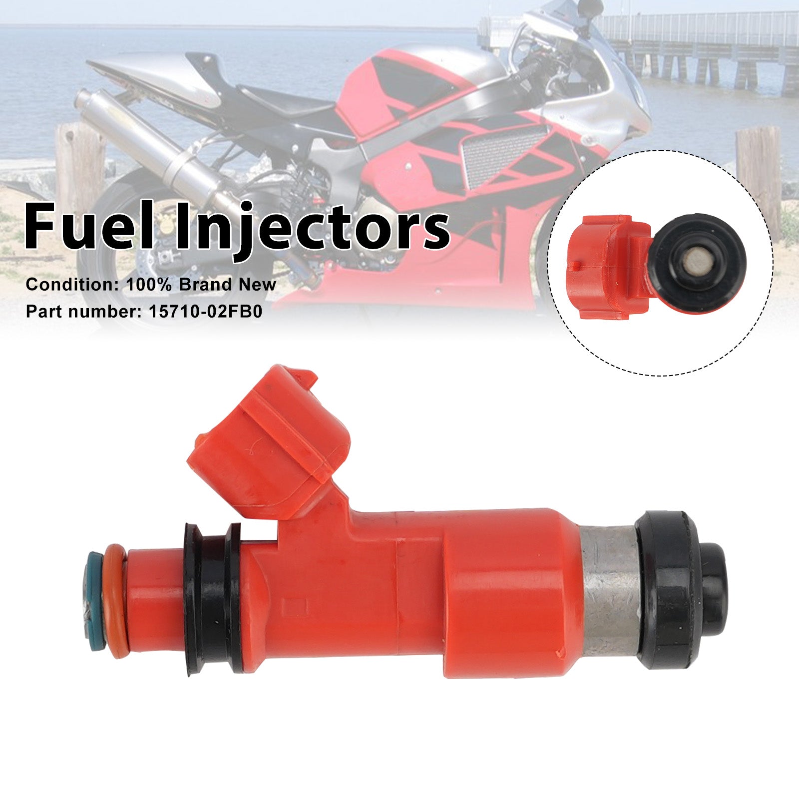 Fuel Injectors 15710-02FB0 For Suzuki TL1000R 1998-2003