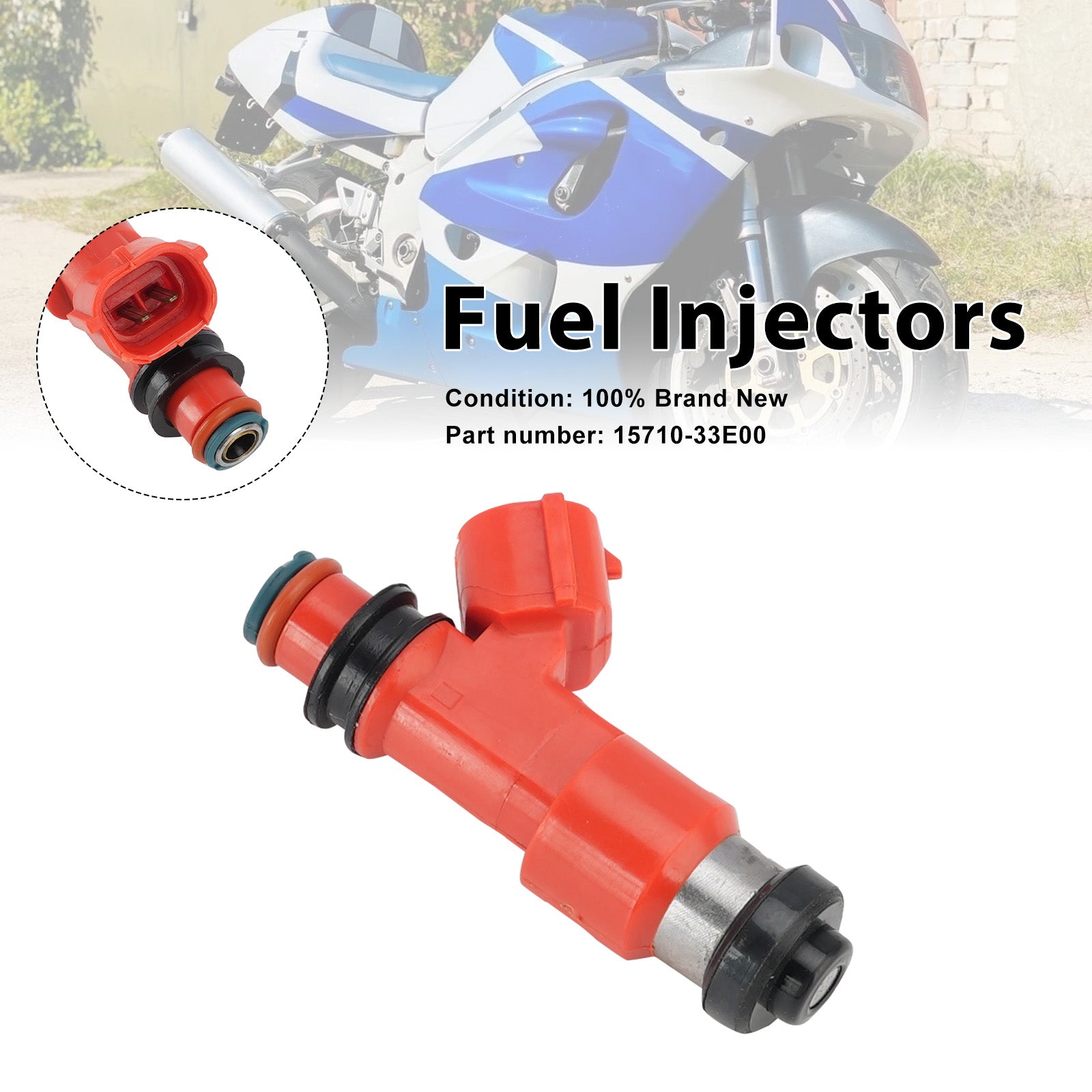 Fuel Injectors 15710-33E00 For Suzuki GSXR750 GSX-R750 1998-1999