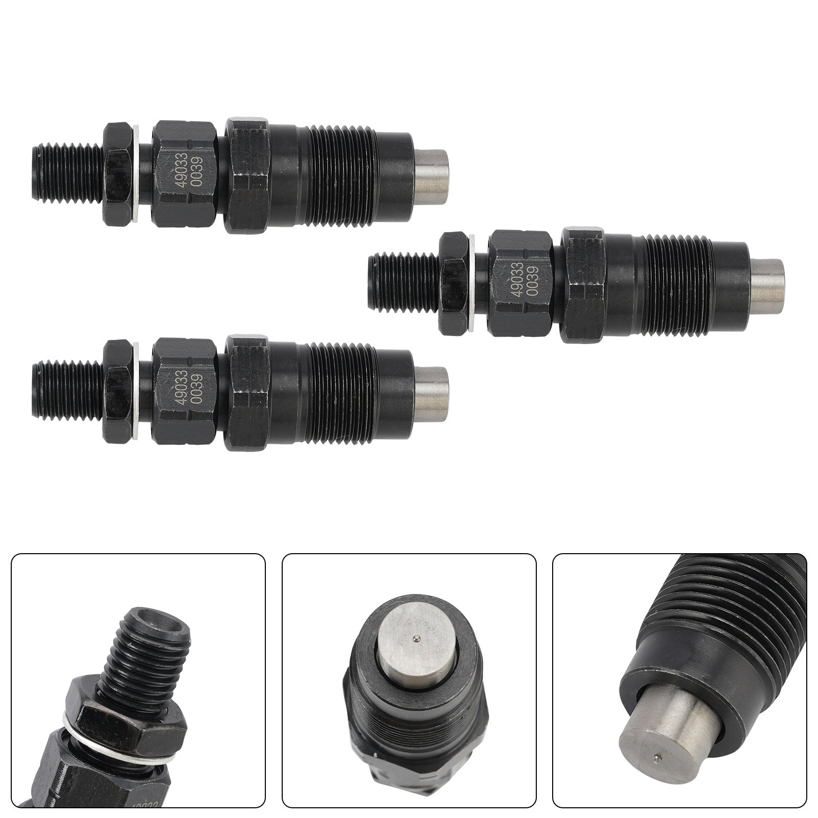 3PC 49033-0039 Fuel Injectors 3070284 3070436 For Kawasaki KAF1000 Polaris UTV