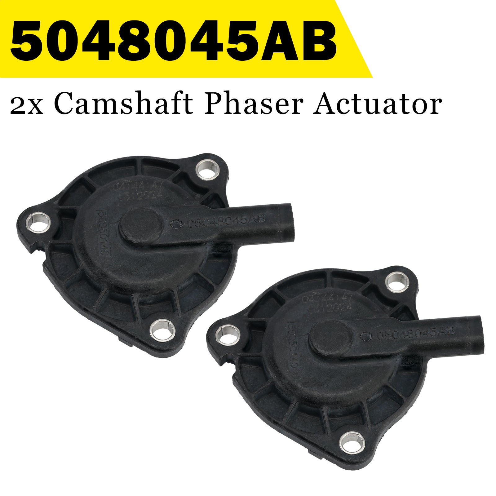 2x Camshaft Phaser Actuator 5048045AB For Jeep Cherokee 2.0L 3.6L 2016-2022