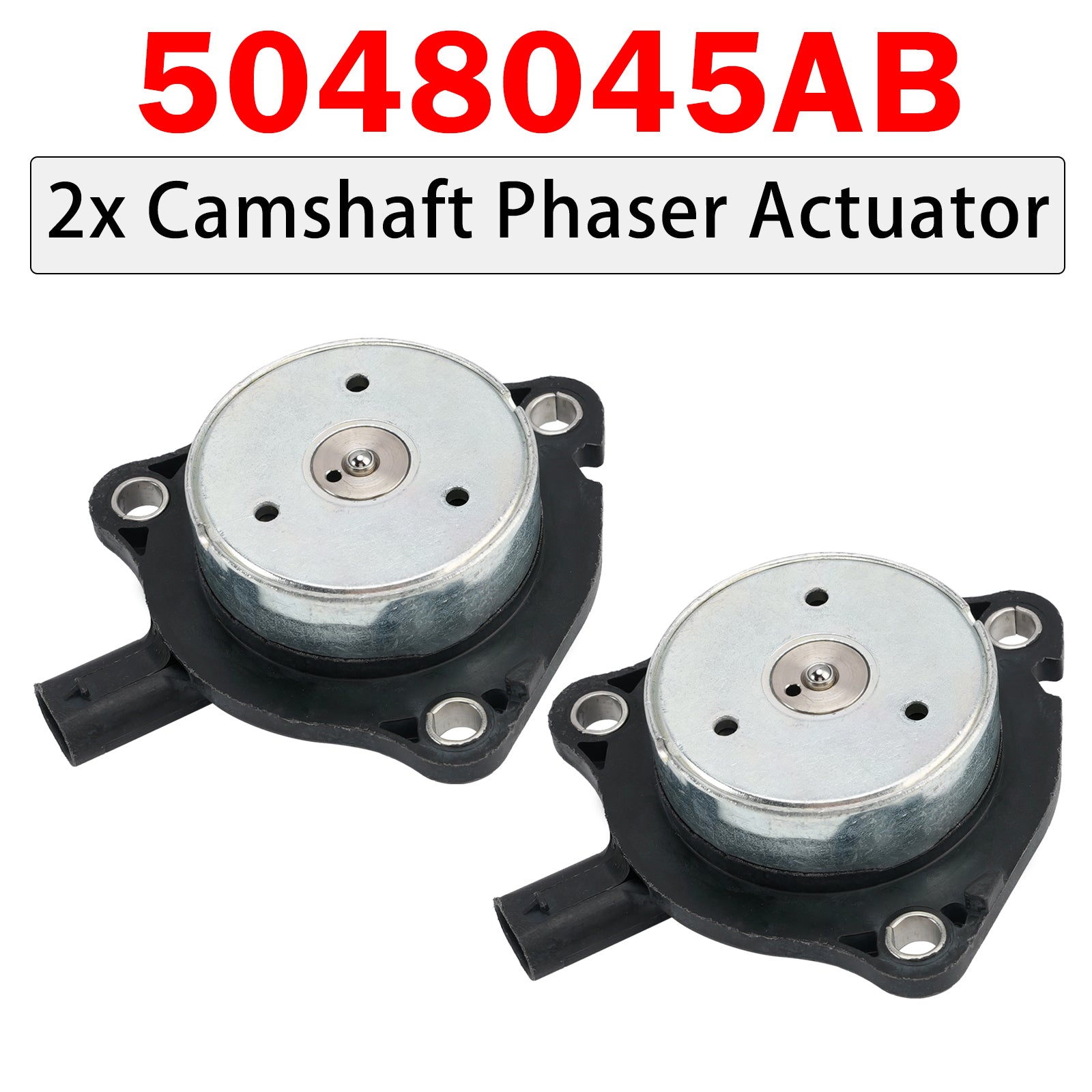 2x Camshaft Phaser Actuator 5048045AB For Jeep Cherokee 2.0L 3.6L 2016-2022