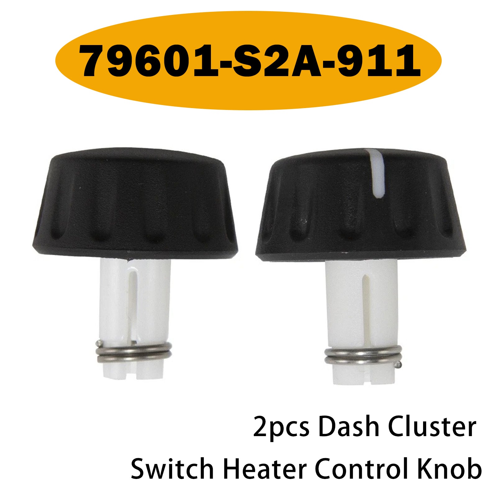 2pcs Dash Cluster Switch Heater Control Knob 79601-S2A-911 for Honda S2000