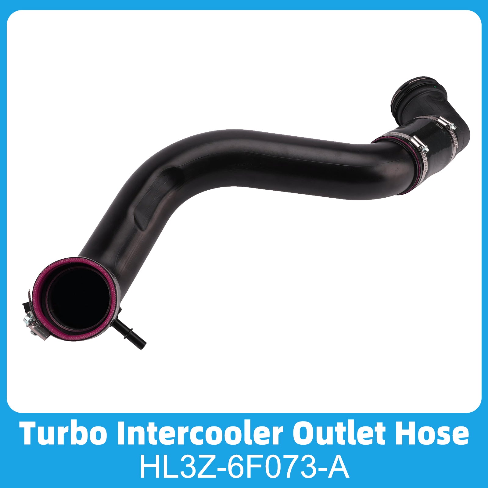 HL3Z-6F073-A Turbo Intercooler Outlet Hose Pipe Tube for Ford F-150 3.5L 17-20