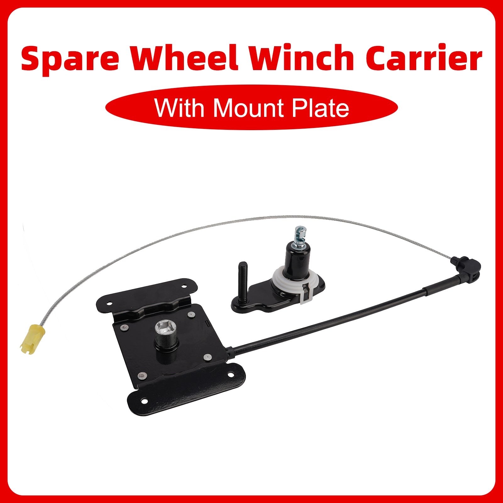 Spare Wheel Winch Carrier With Mount Plate for Ford Transit MK8 Custom