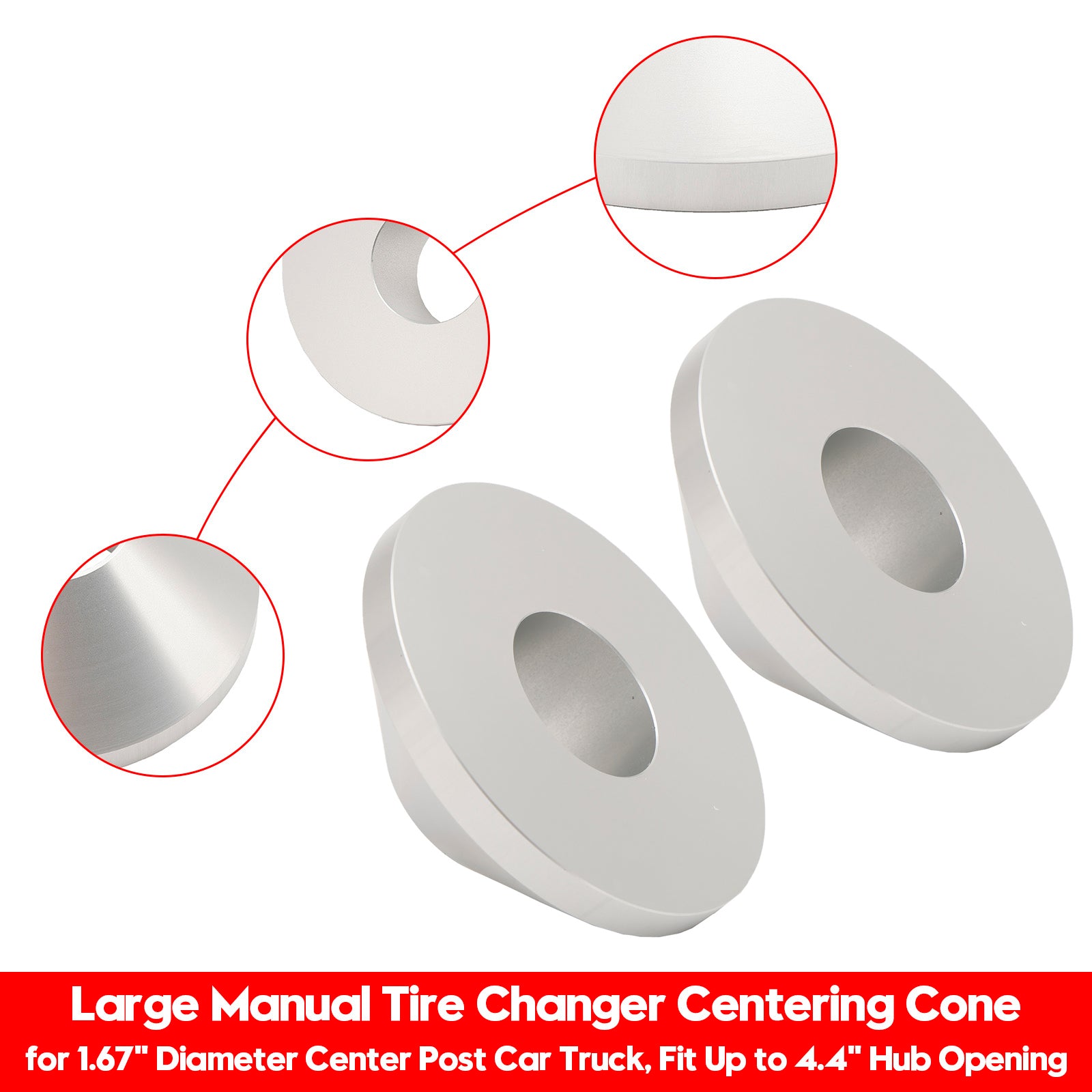 2?ā”?Large Manual Tire Changer Centering Cone for 1.67" Diameter Center Post
