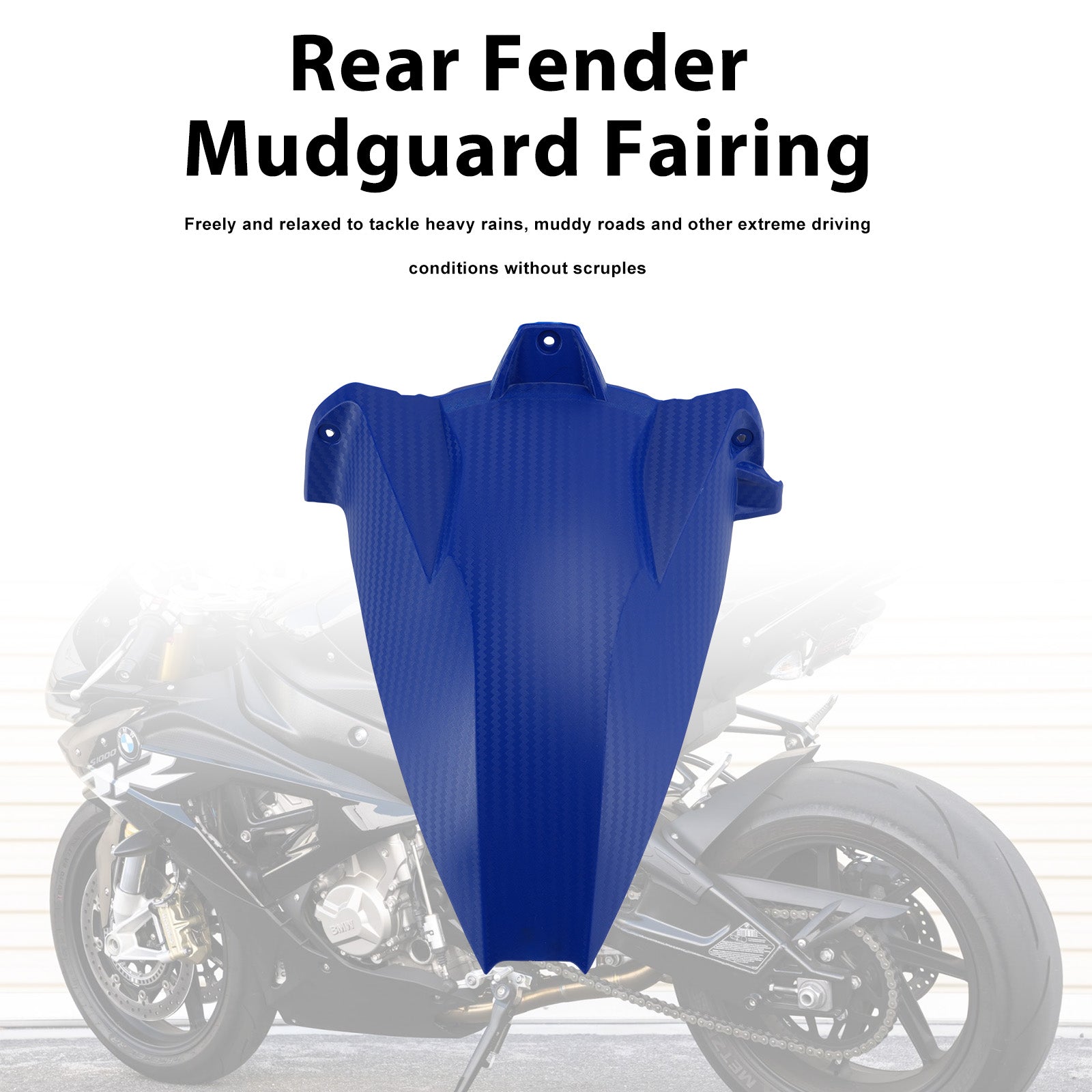 Rear Fender Mudguard Fairing For BMW S1000RR 2009-2018 Blue
