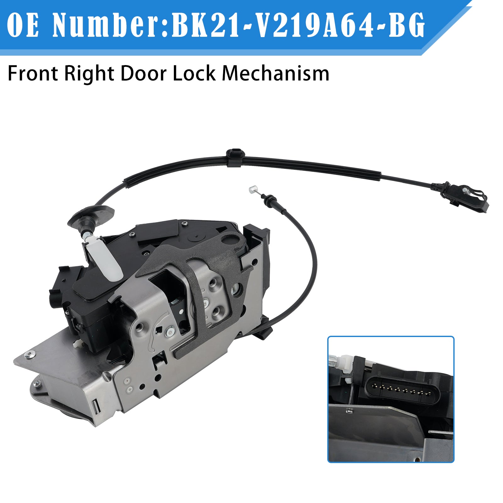 Front Right Door Lock BK21-V219A64-BG For Ford Transit V363 Bus 2.0 2.2 2013-2025
