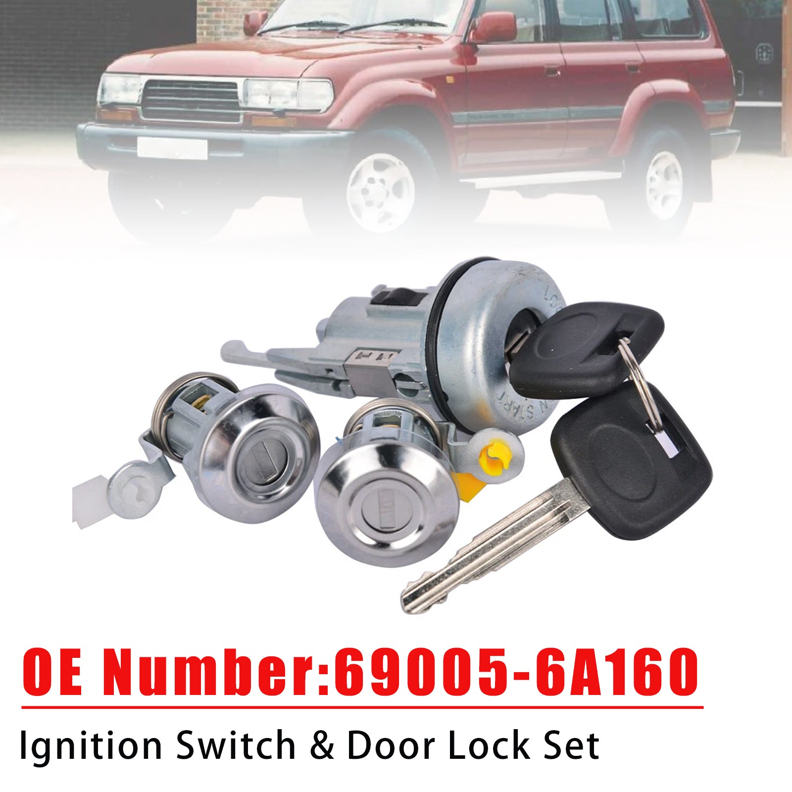 Ignition Switch & Door Lock For Toyota Landcruiser HZJ 75 Series 1990-2006