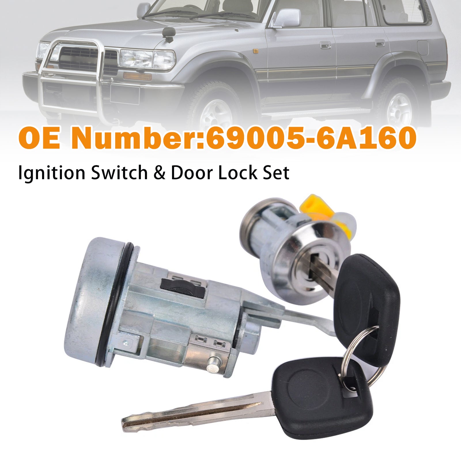 Ignition Switch & Door Lock For Toyota Landcruiser HZJ 75 Series 1990-2006