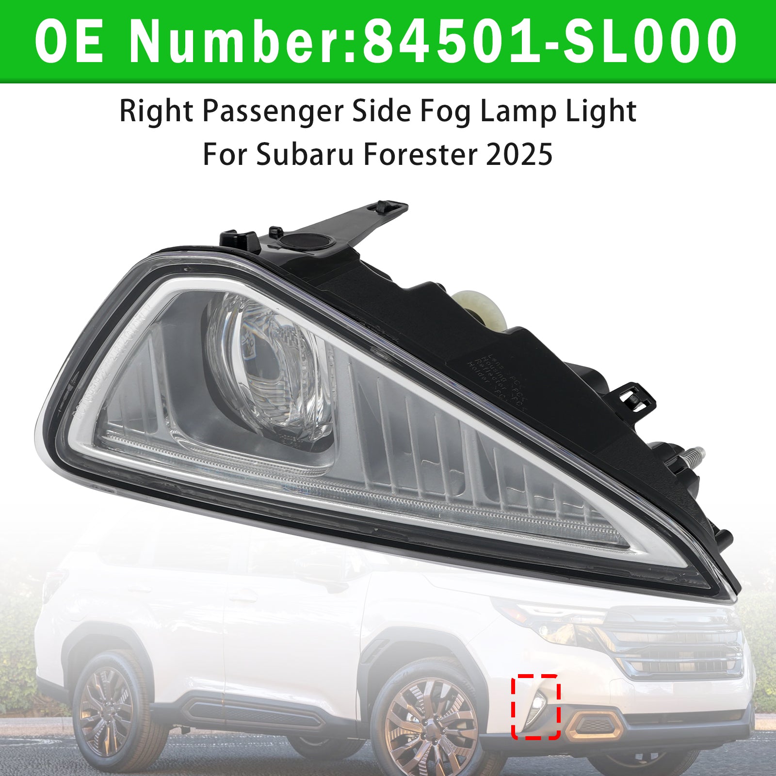 Left & Right Fog Lamp Light 84501-SL010 84501-SL000 For Subaru Forester 2025