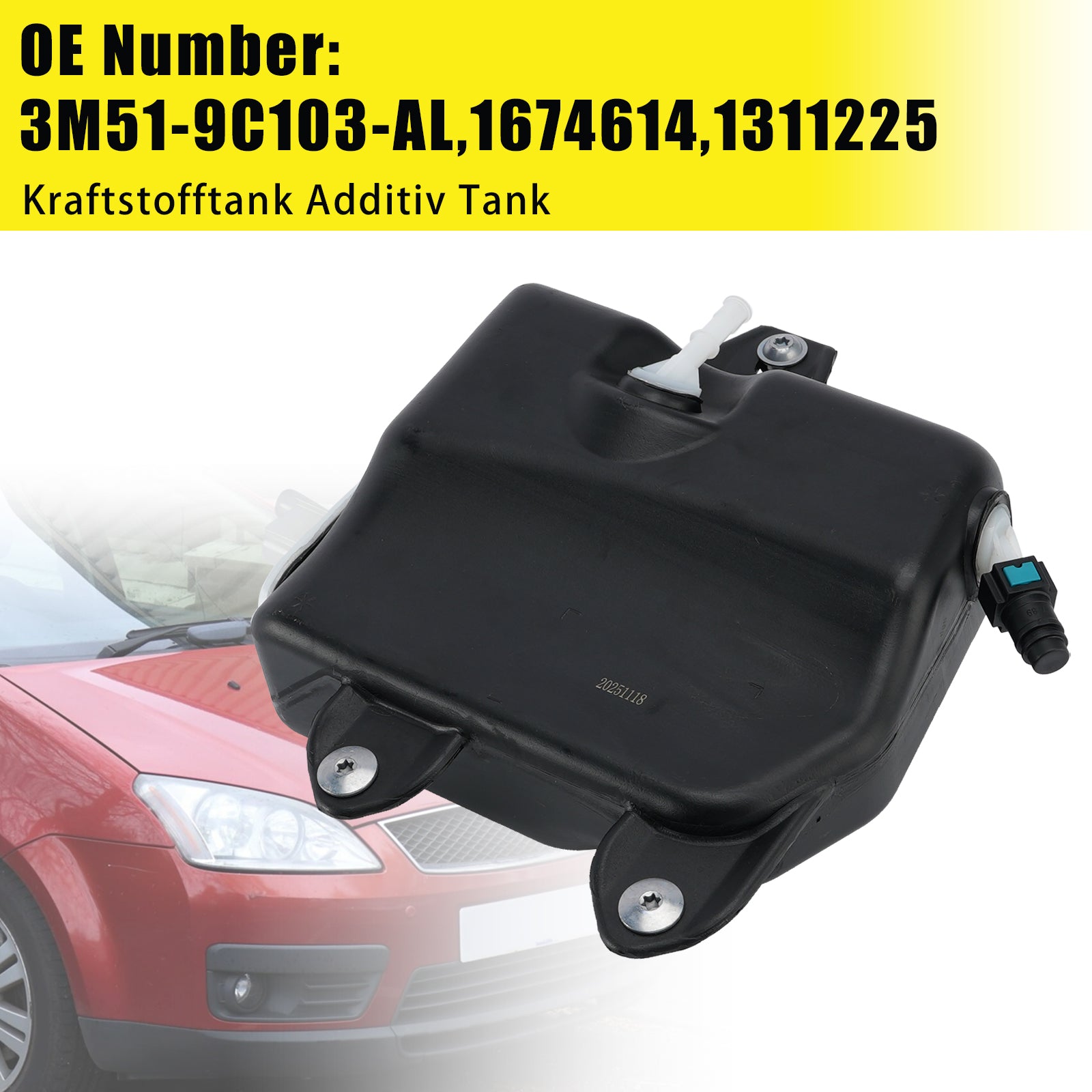 Fuel Additive Tank 3M51-9C103-AL 1674614 For Ford C-Max DM2 Focus II DA DB