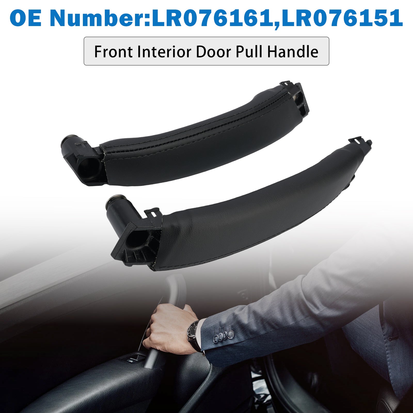 2x Front Interior Door Pull Handle for Land Rover Discovery Sport L550 2015-2019