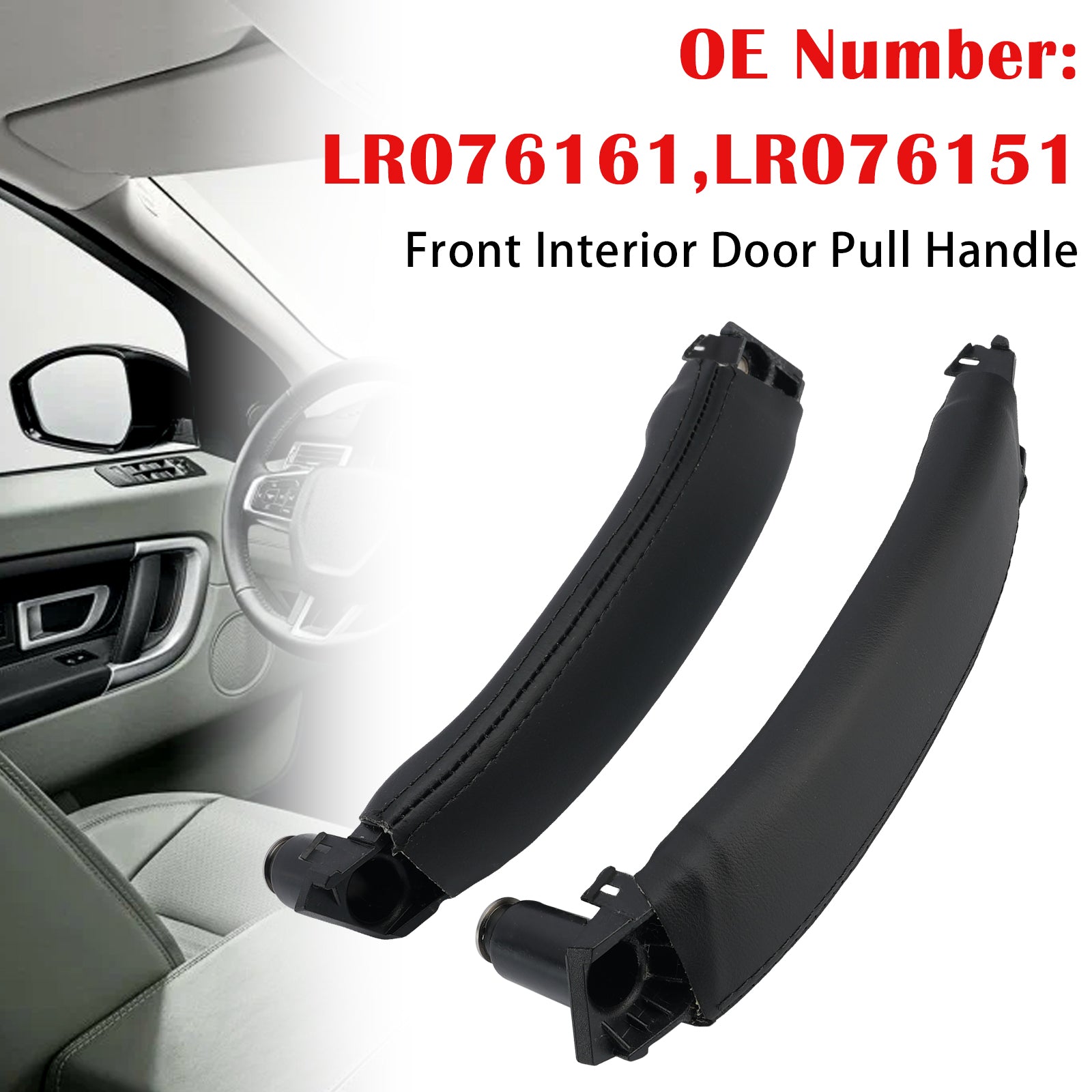 2x Front Interior Door Pull Handle for Land Rover Discovery Sport L550 2015-2019