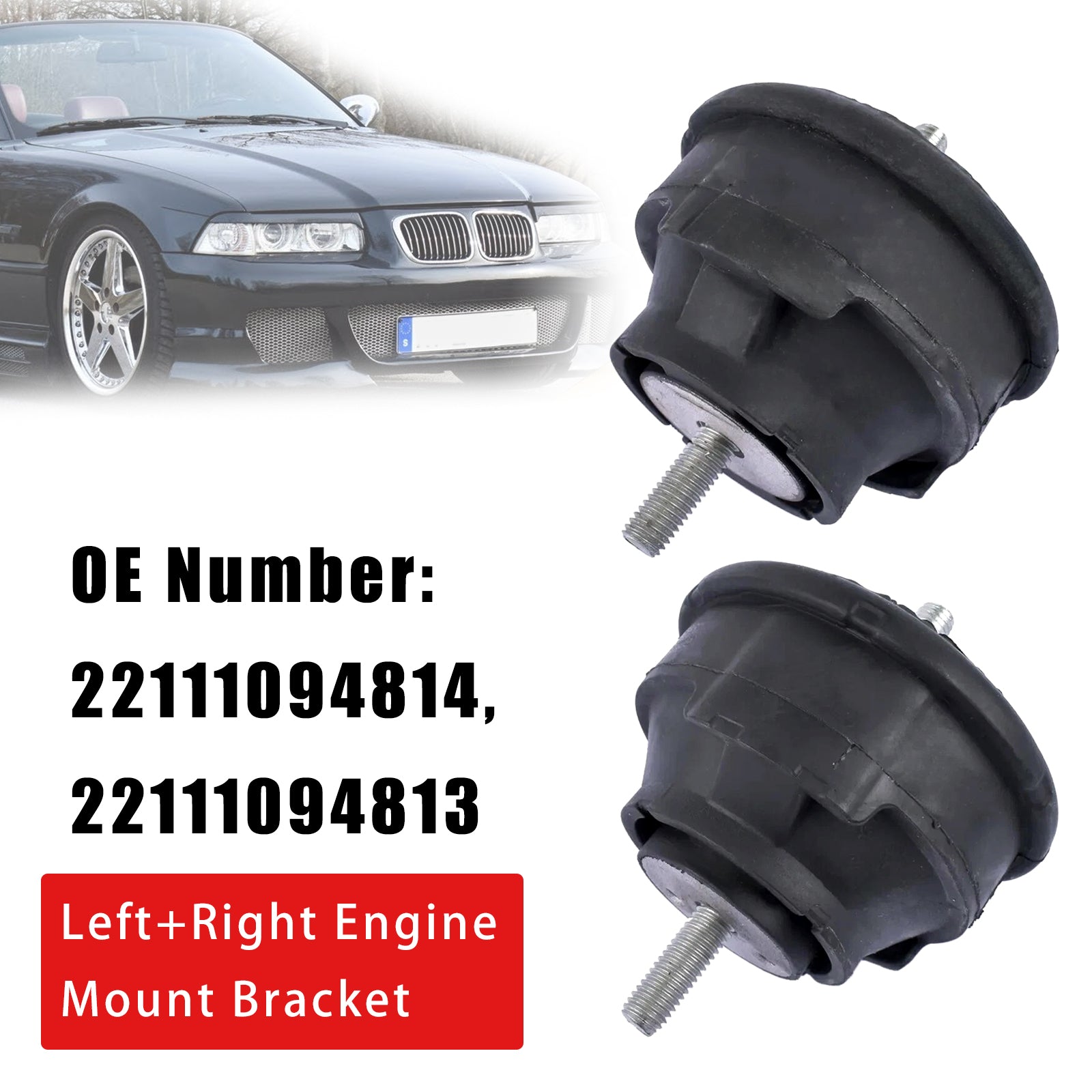 2PCS Left+Right Engine Mount Bracket For BMW 3 Series Z4 E85 E86 E46