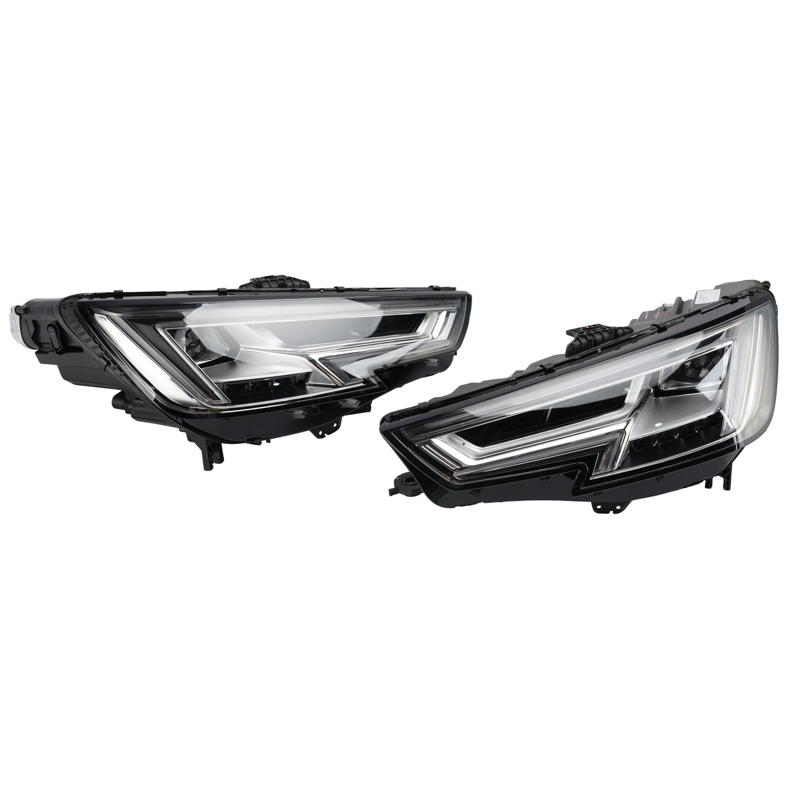 LED Left+Right Headlight 8W0941773B 8W0941774B For Audi A4 B9 2015-2018