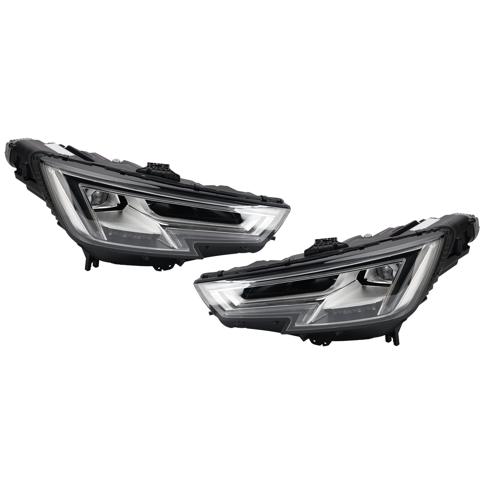 LED Left+Right Headlight 8W0941773B 8W0941774B For Audi A4 B9 2015-2018