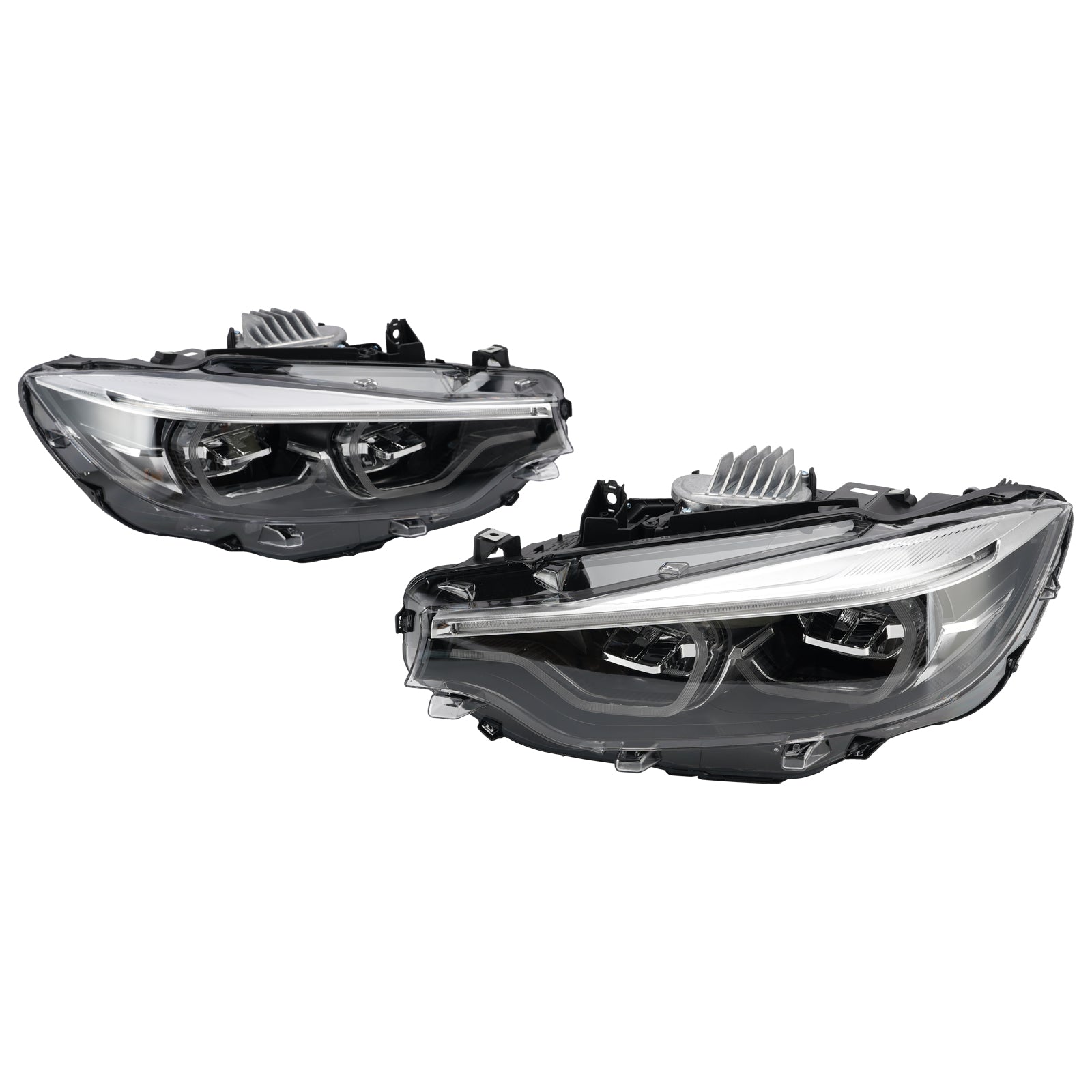 Ikon Headlights For BMW V2 LCI4 Series F32 F33 F80 F82 M3 White Yellow 6 Pin RHD