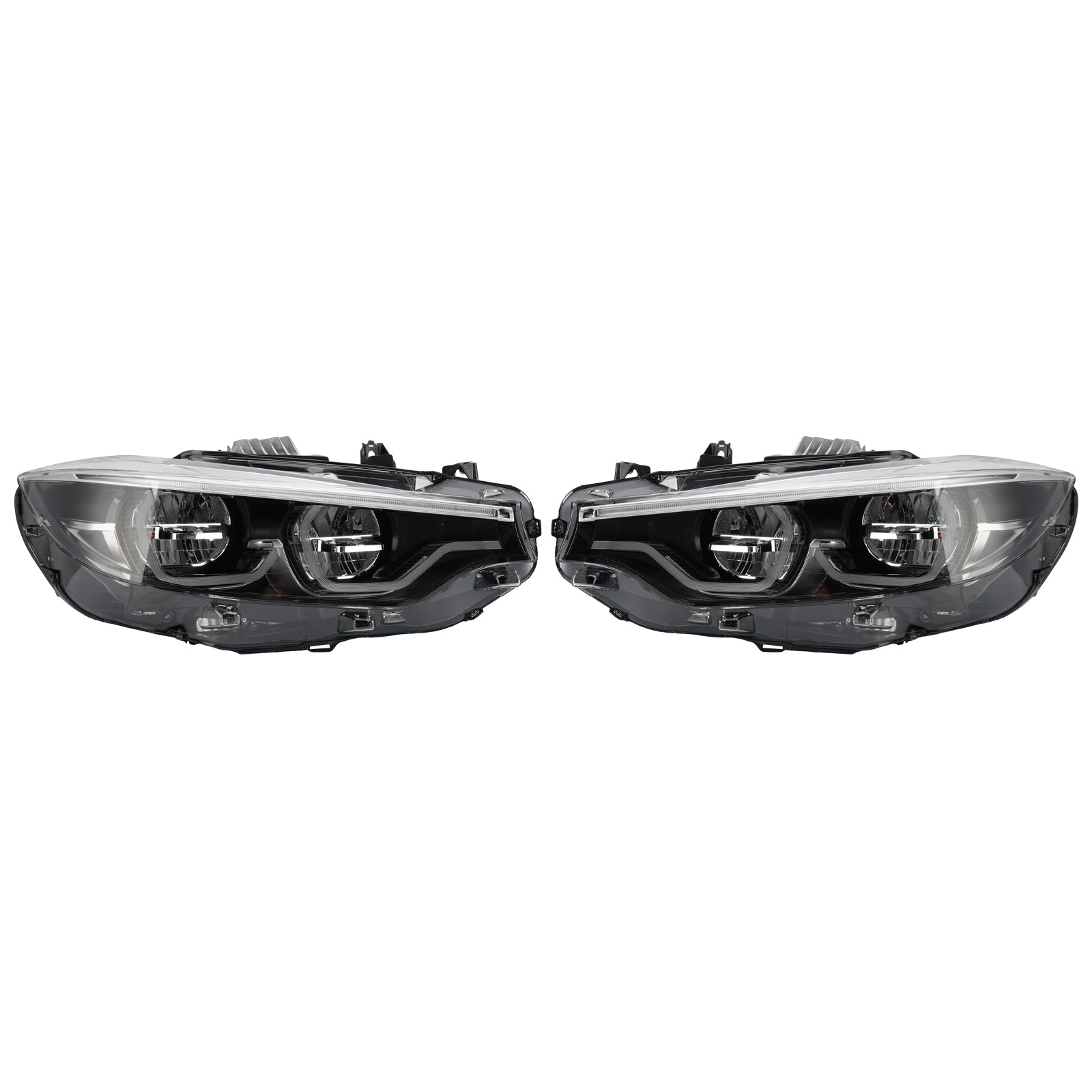 Ikon Headlights For BMW V2 LCI4 Series F32 F33 F80 F82 M3 White Yellow 6 Pin RHD