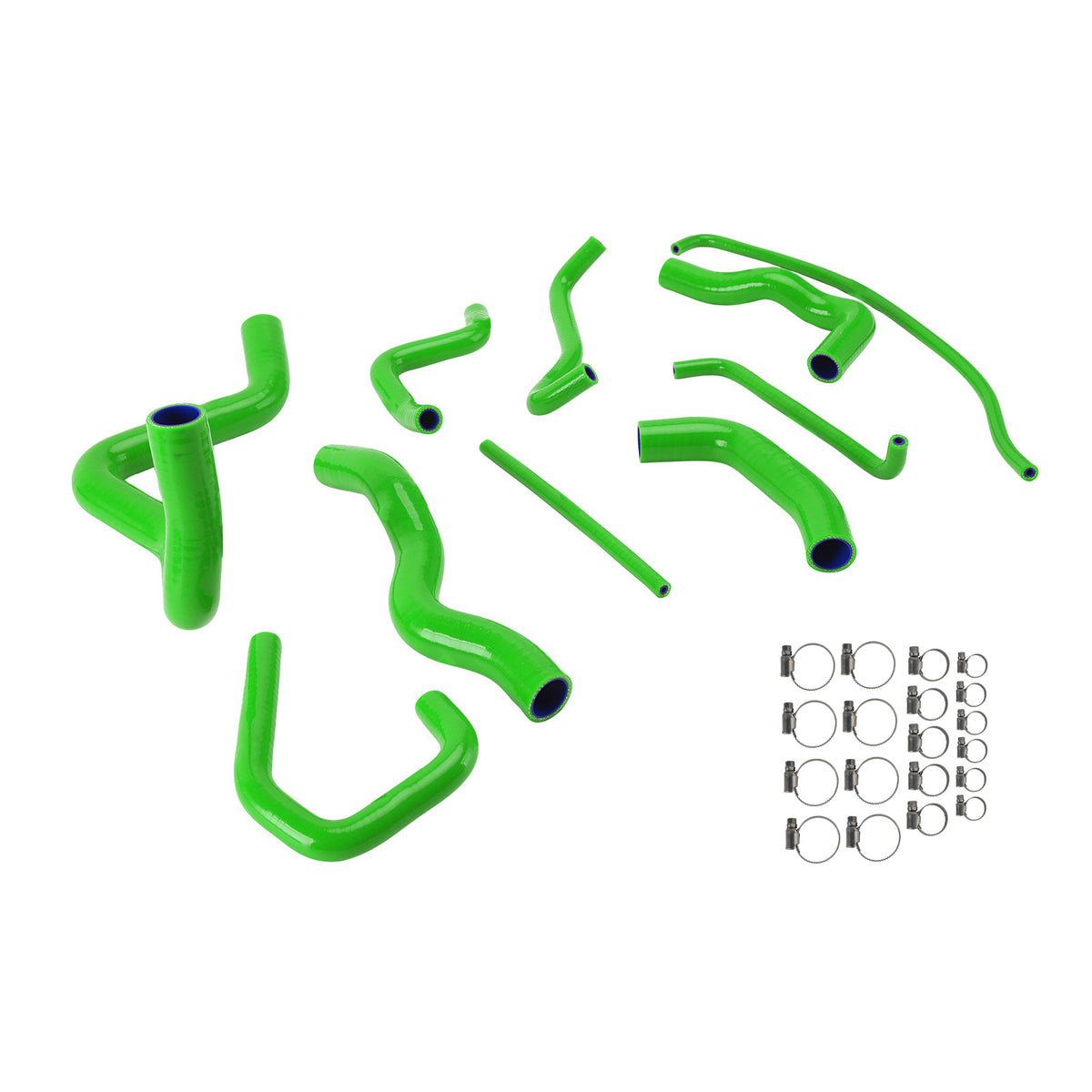 Silicone Radiator coolant Hose kit For Kawasaki Ninja 636 ZX-6R 09-26 Green