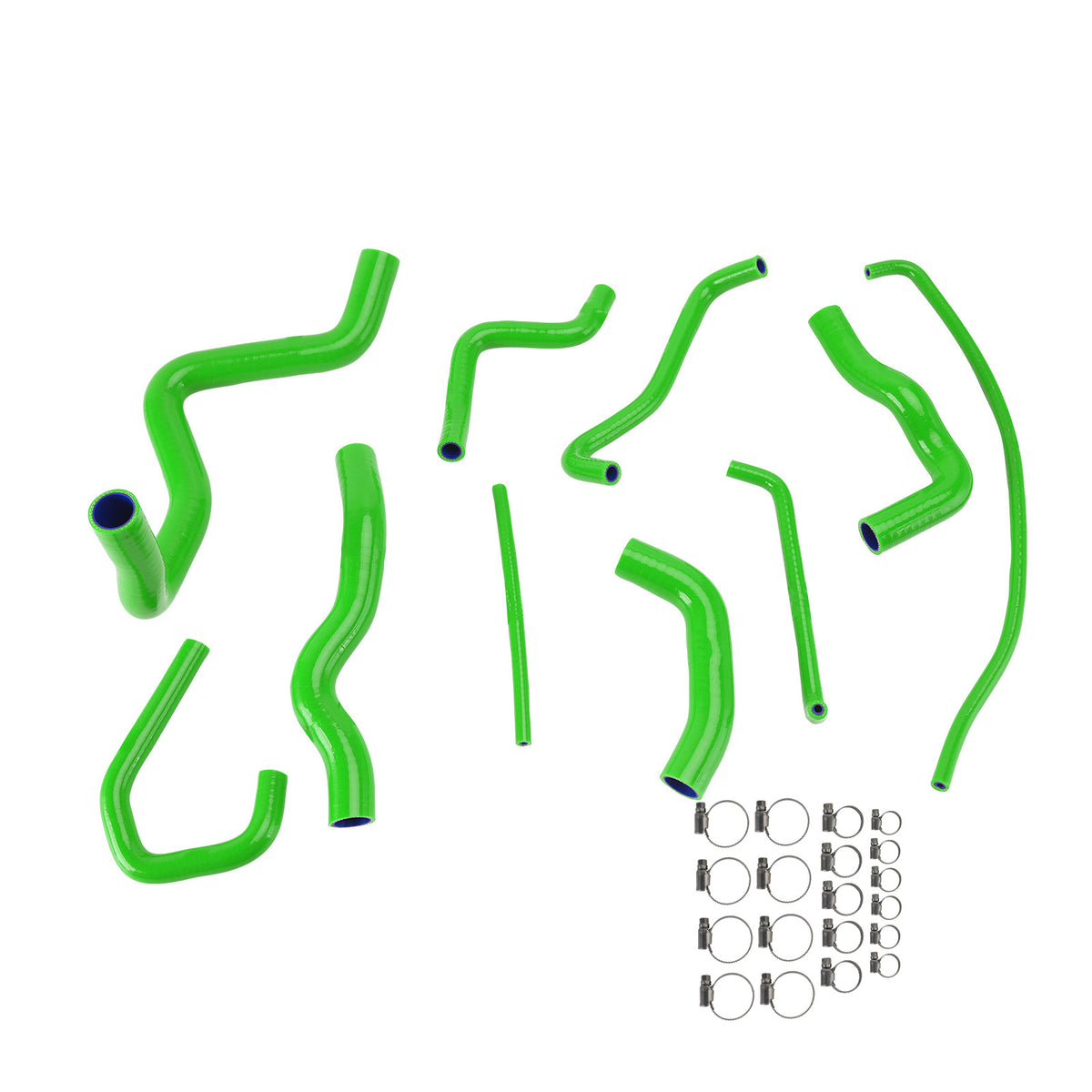 Silicone Radiator coolant Hose kit For Kawasaki Ninja 636 ZX-6R 09-26 Green
