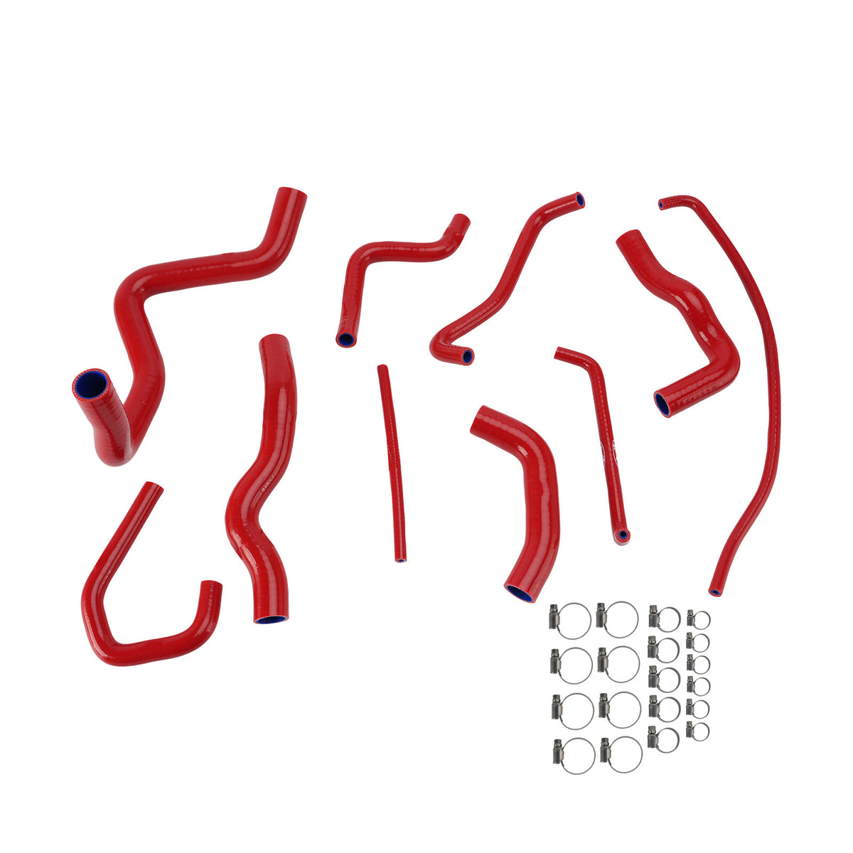 Silicone Radiator coolant Hose kit For Kawasaki Ninja 636 ZX-6R 09-26 Red