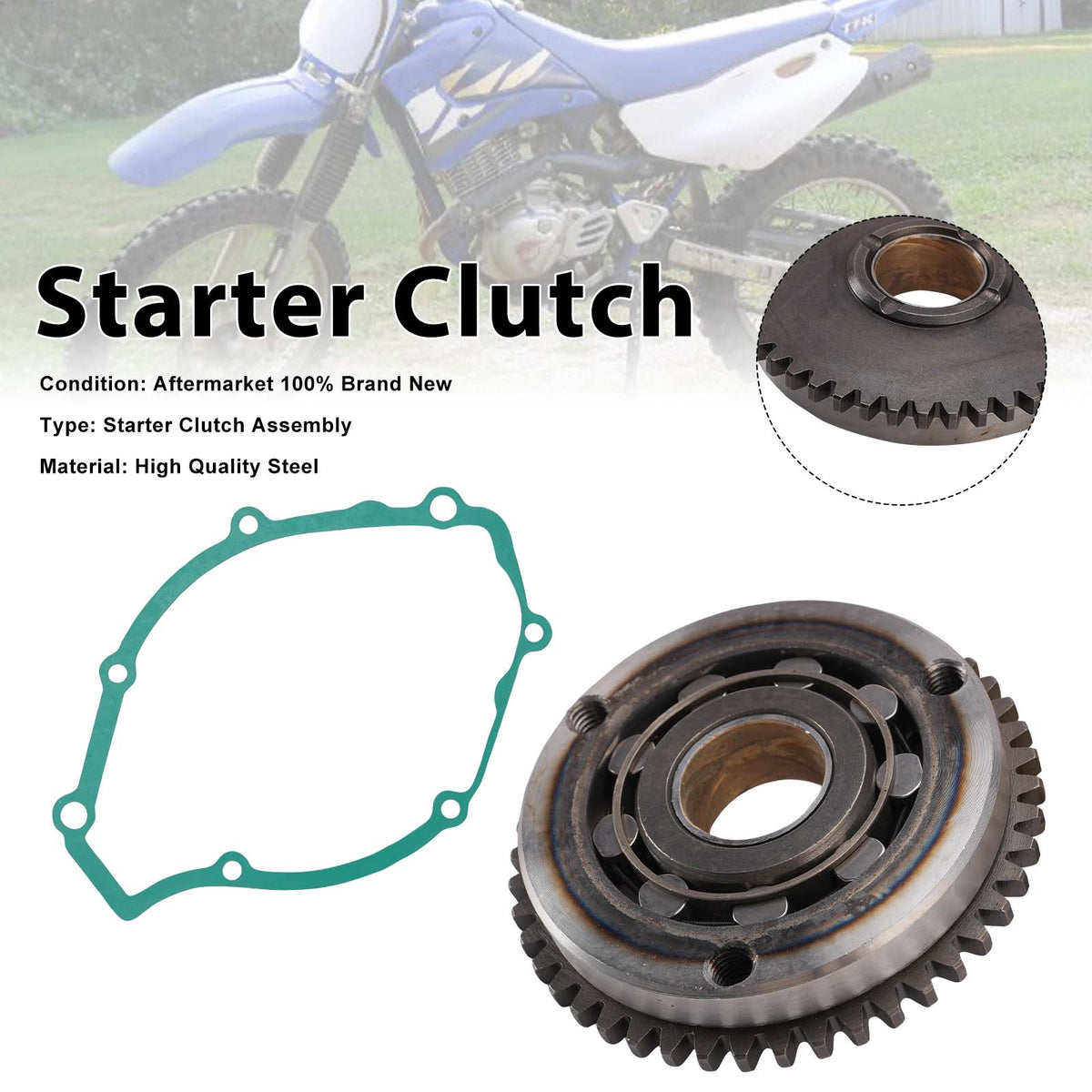 One Way Starter Clutch 4TU-15590 For Yamaha TTR125 XT125 00-06 5AP-15517