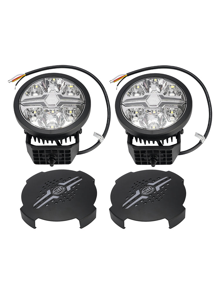 Round Auxiliary Lamp ValueFit 6" 12/24V 90W 8500LM 6000K For HELLA