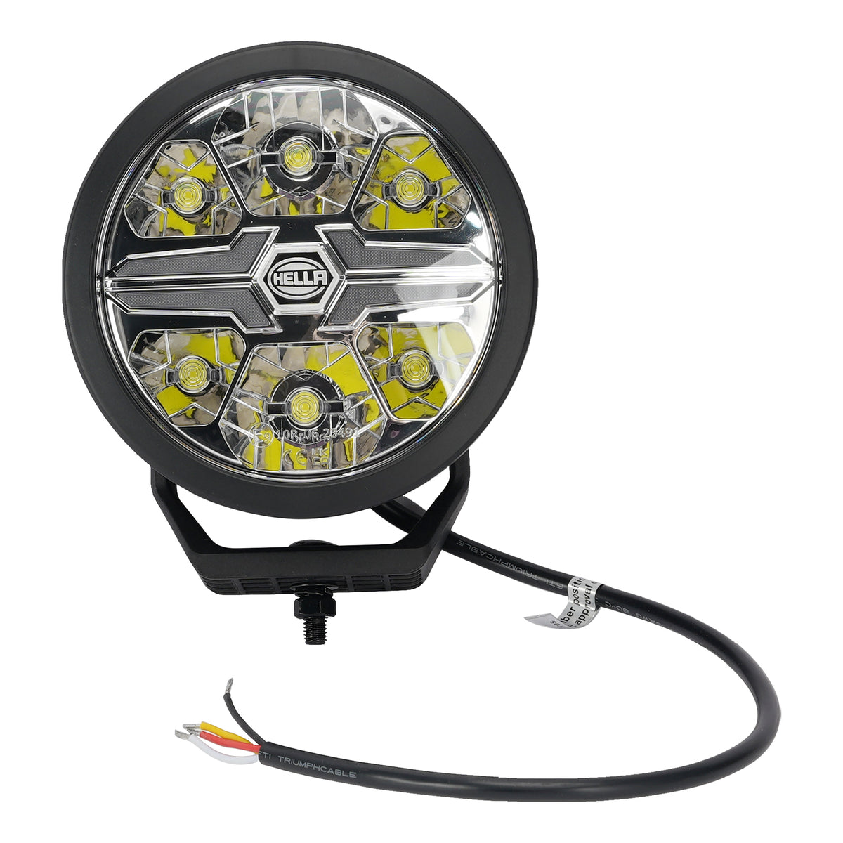 Round Auxiliary Lamp ValueFit 6" 12/24V 90W 8500LM 6000K For HELLA