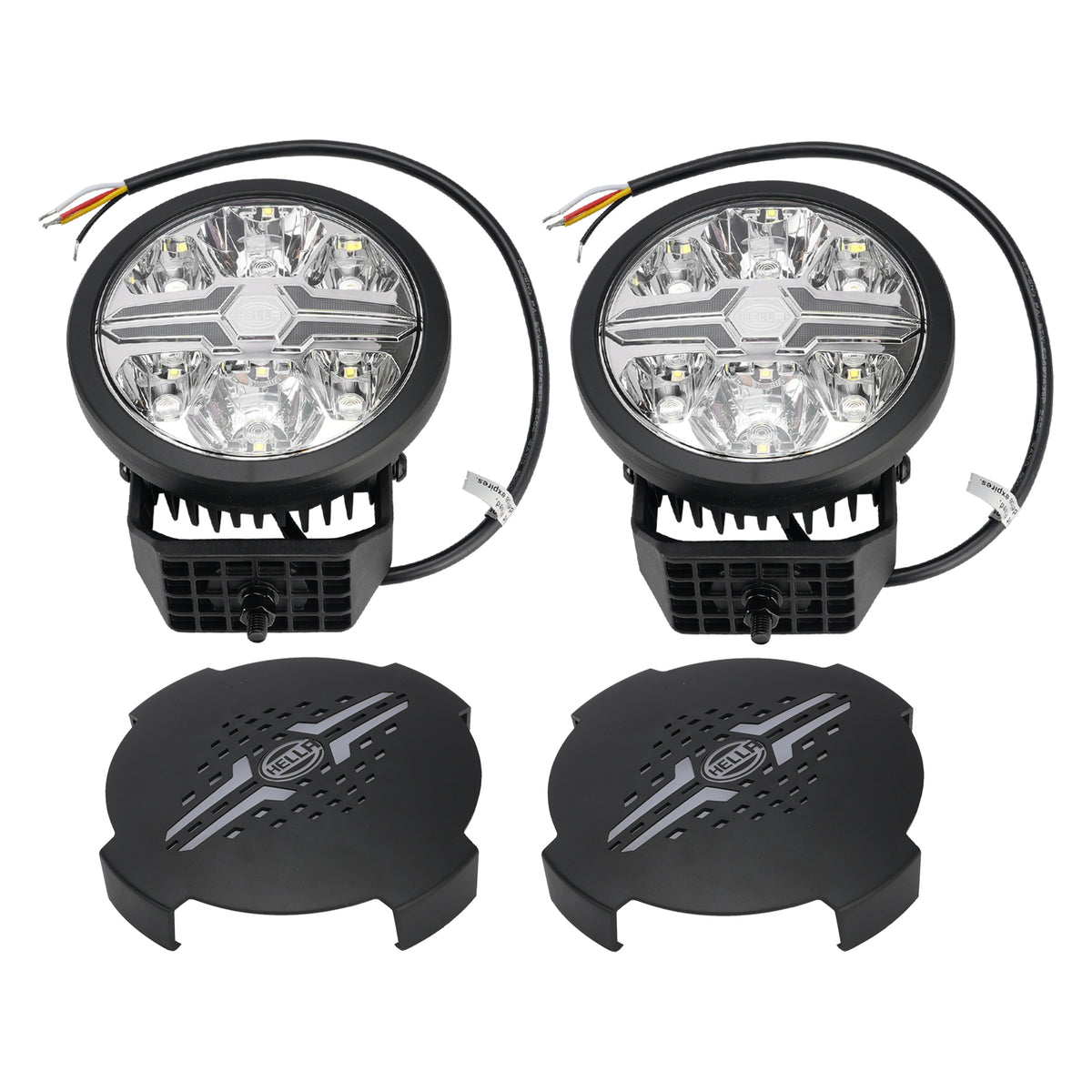 Round Auxiliary Lamp ValueFit 6" 12/24V 90W 8500LM 6000K For HELLA