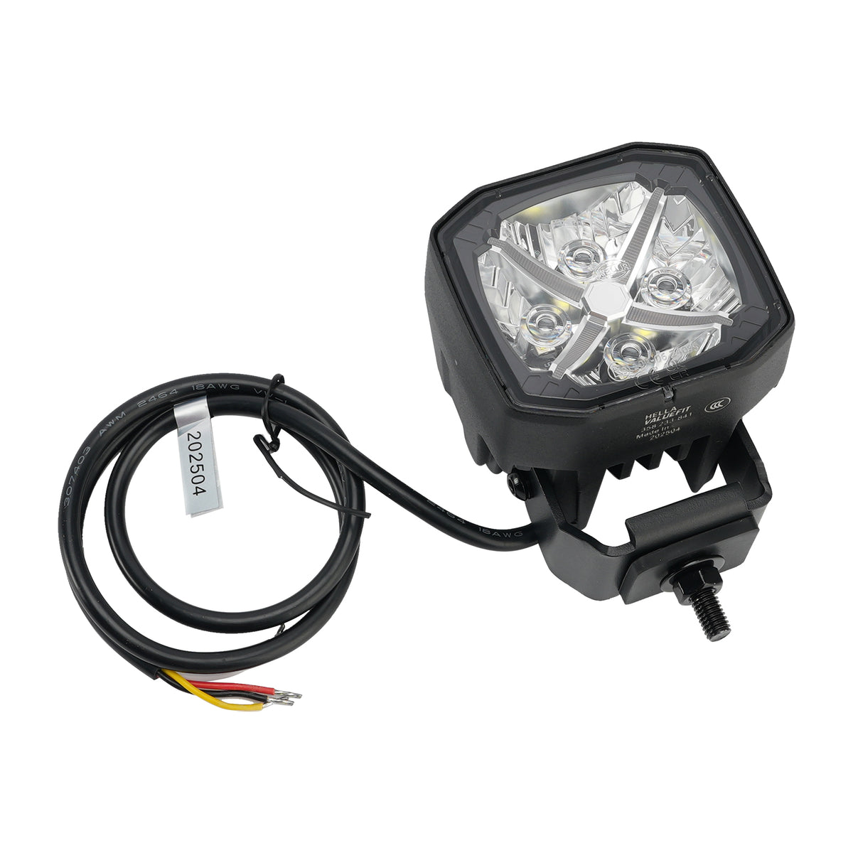 Square Spot Auxiliary Lamp ValueFit 3.6" 12/24V 60W 5700LM 5700K For HELLA