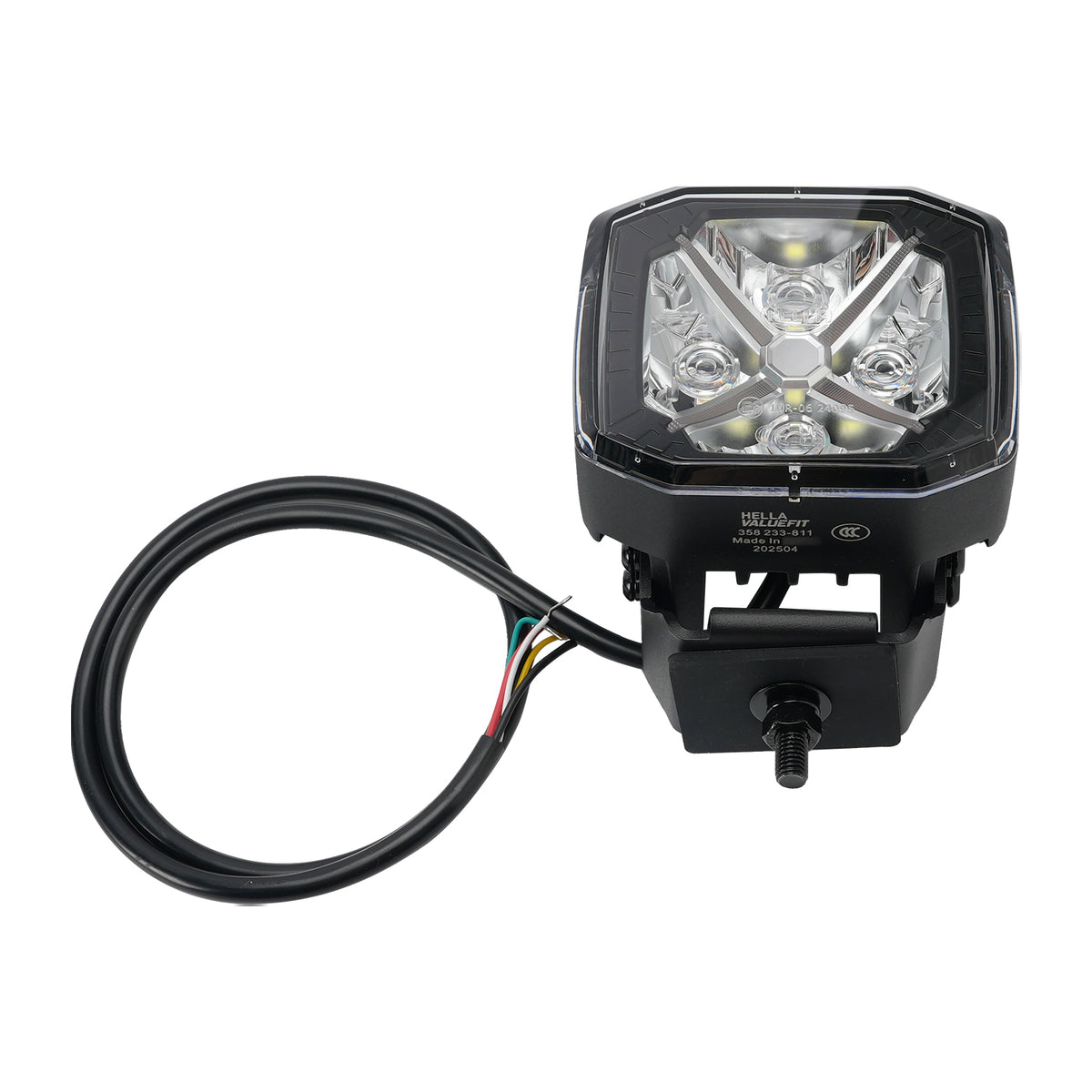 Square Spot Auxiliary Lamp ValueFit 4.3" 12/24V 60W 7100LM 5700K For HELLA