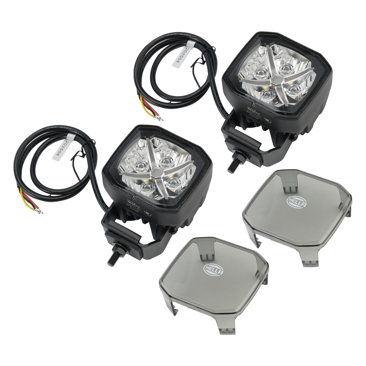 Square Spot Auxiliary Lamp ValueFit 3.6" 12/24V 60W 5700LM 5700K For HELLA