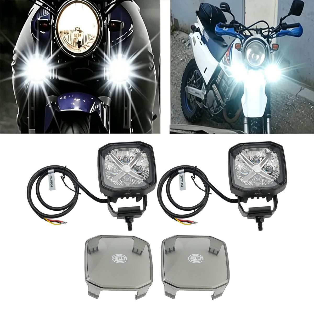 Square Spot Auxiliary Lamp ValueFit 3.6" 12/24V 60W 5700LM 5700K For HELLA