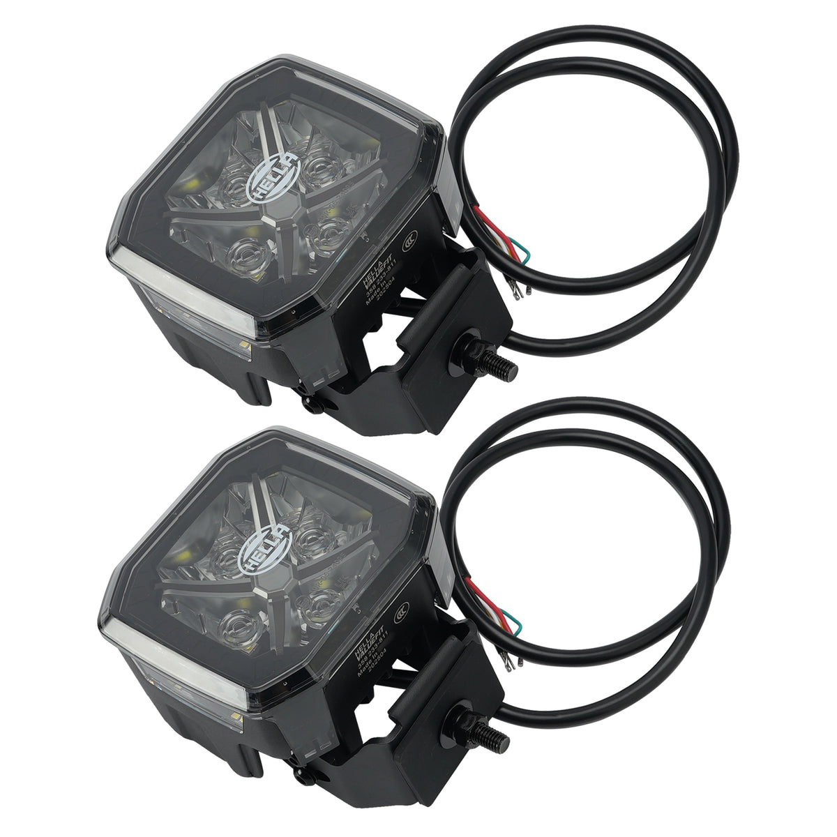 Square Spot Auxiliary Lamp ValueFit 4.3" 12/24V 60W 7100LM 5700K For HELLA