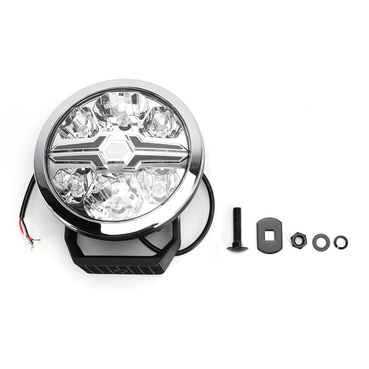 Round Auxiliary Lamp ValueFit 7" Ref.25 12/24V 22W 1670LM 6000K For HELLA