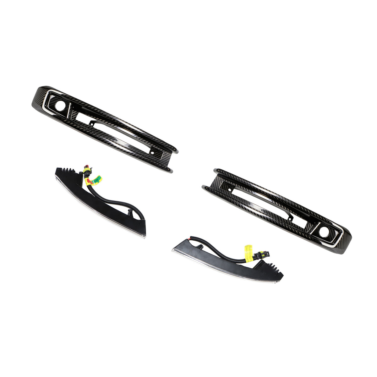 DRY CF Front Bumper Fog Lights Frame Fit Mercedes G-Class W464 G63 2019+