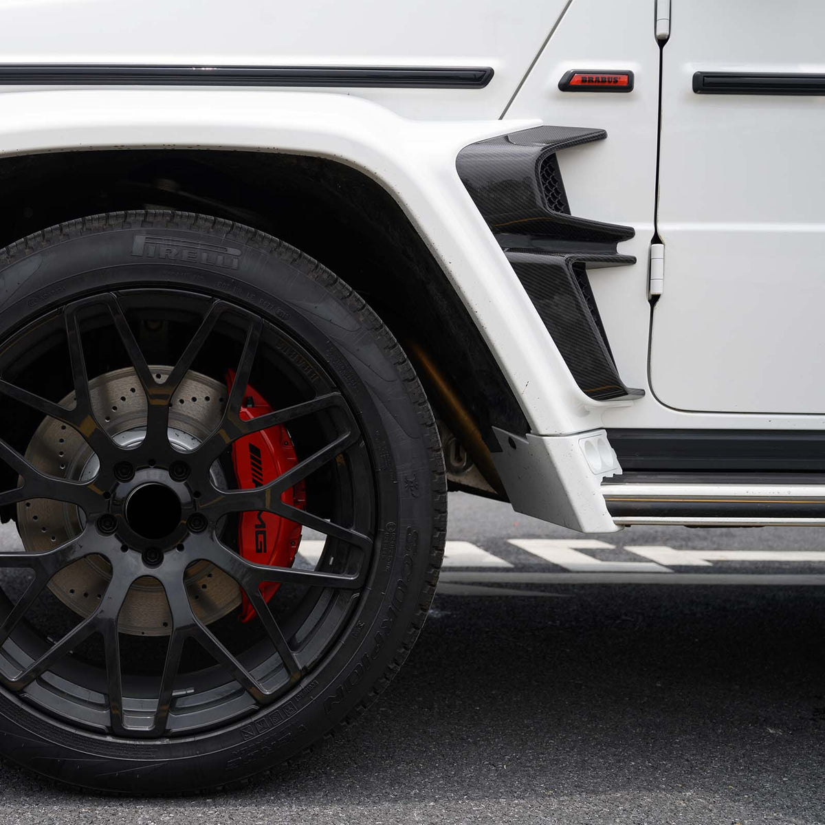 Dry Carbon Fender Flares Arch Trims Fit Mercedes Benz W464 B700 B800 2019+ Wide