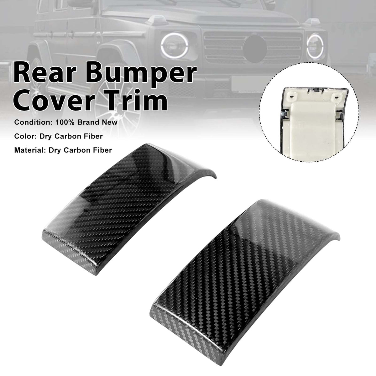 Carbon Fiber Rear Bumper Cover Fit Mercedes Benz G-Class W464 W463A 2019-2023