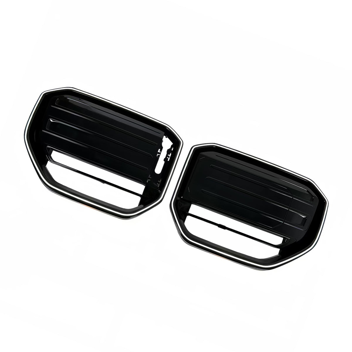 M50-Style Front Bumper Grill Grille Fit BMW X3 G45 2025+ Black W/LED Light