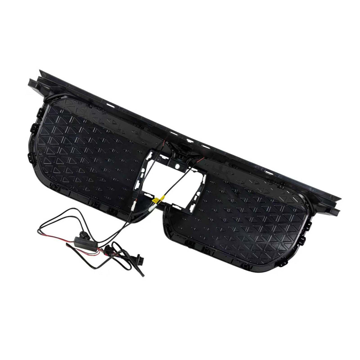 Black Front Bumper Grill Grille Fit BMW iX1 U11 2023-2025 W/LED Light