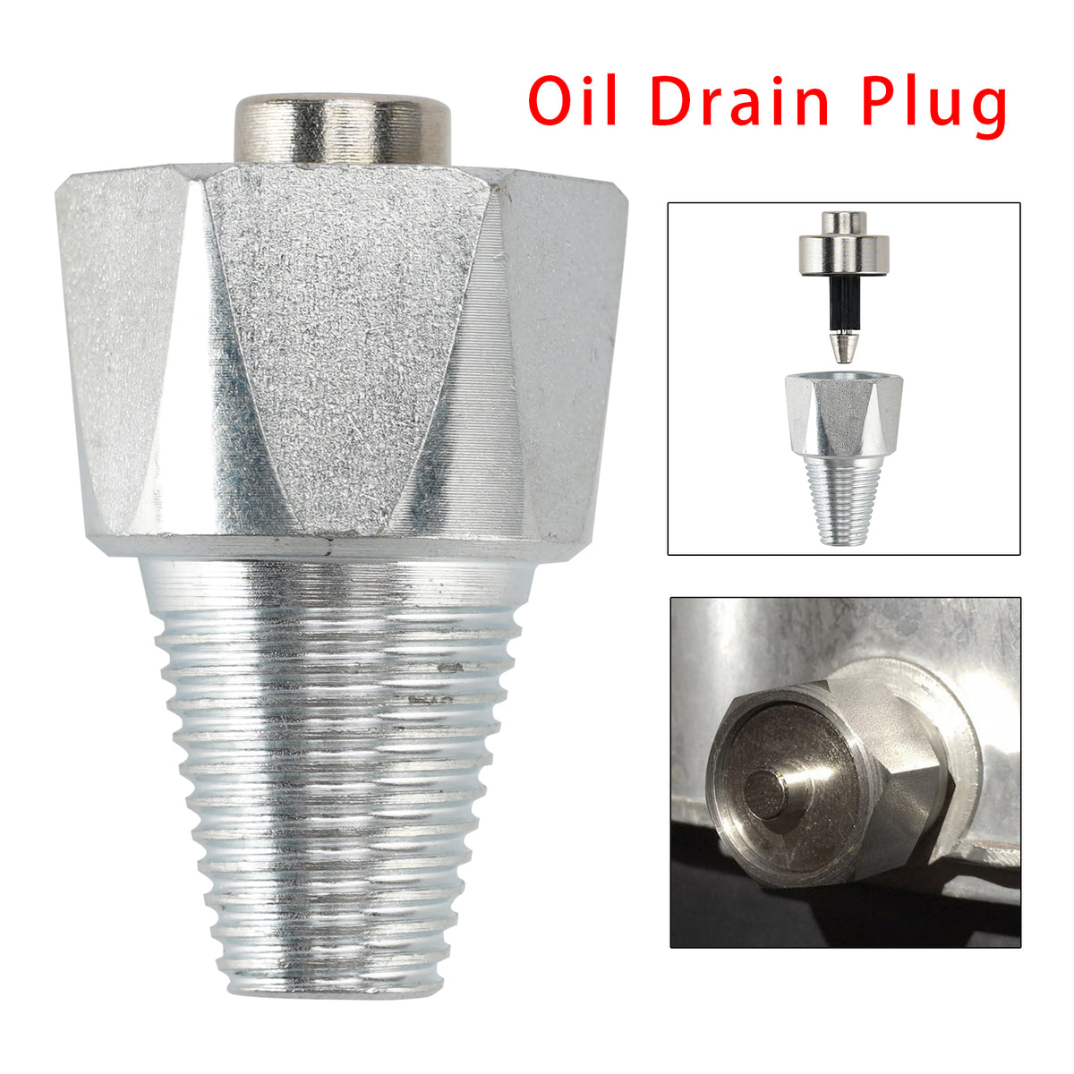 Oil Drain Plug For Damaged Aluminum Oil Pan Tapered Thread Size 12mm-16mm 3/4"