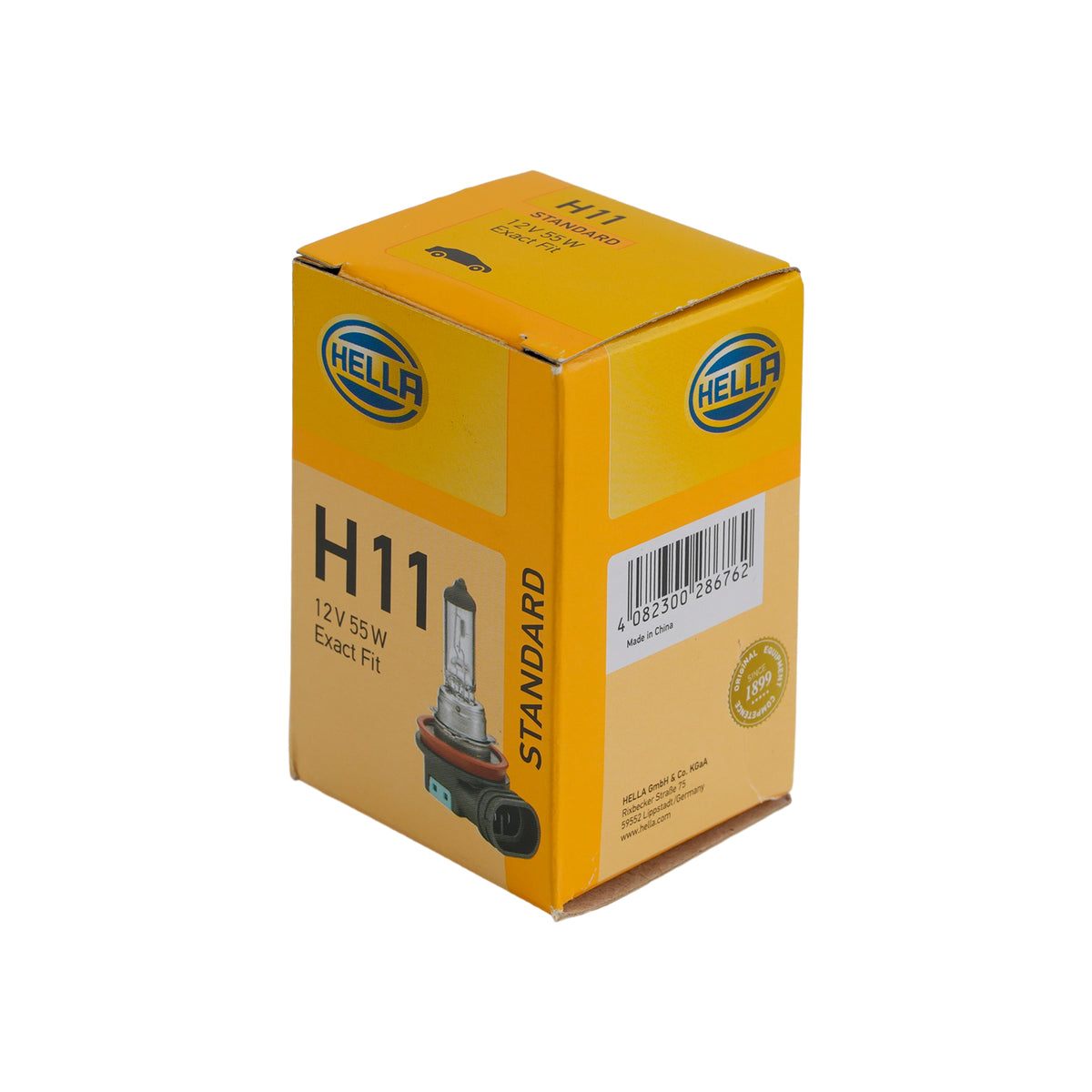 Car Light Halogen Headlight Bulb H11 12V 55W PGJ19-2 For HELLA 8GH 178 555-111